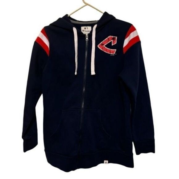 Cleveland Indians Size Large Fanatics Zip Up Hoodie - Picture 1 of 4